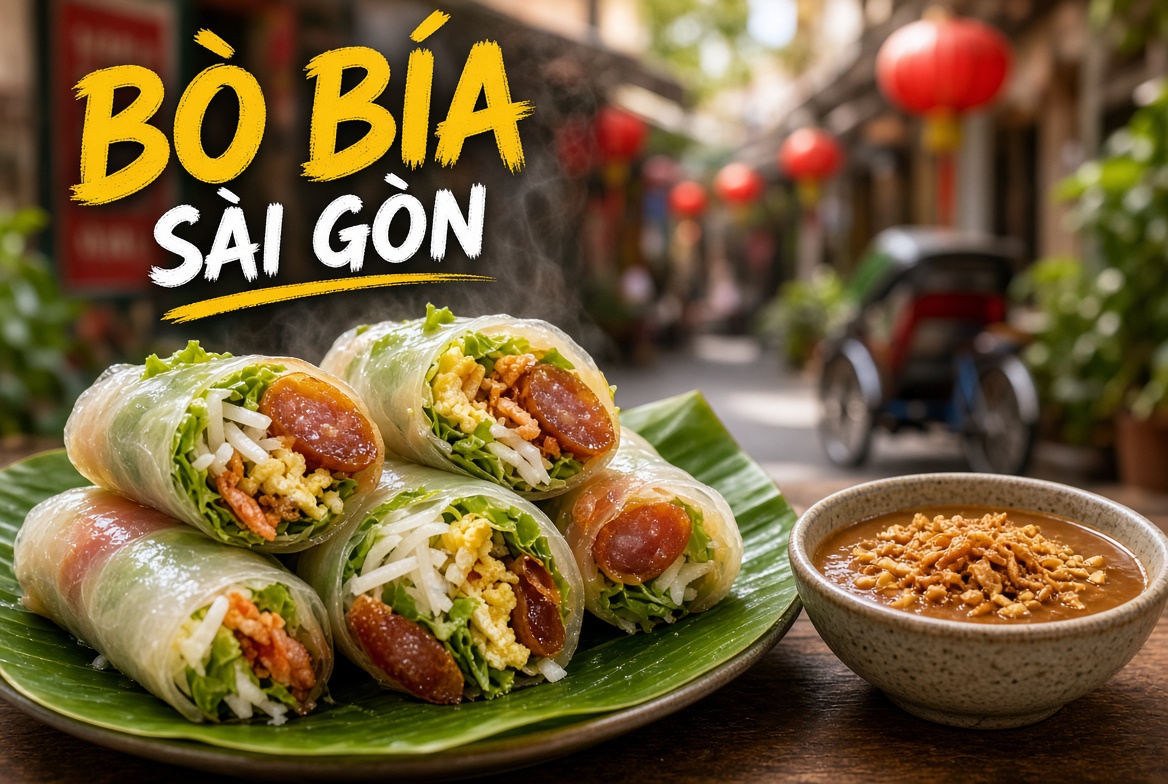 Bò bía ngon ở Sài Gòn